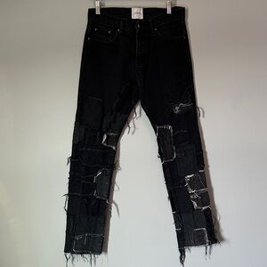 mnml x Kody Phillips Distressed Black Jeans, 30x30